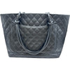 シャネル CHANEL カンボンライン トート ラージ A25169 12番台 ブラック シルバー金具 ラム/エナメル レディース トートバッグ