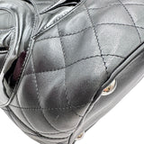 シャネル CHANEL カンボンライン トート ラージ A25169 12番台 ブラック シルバー金具 ラム/エナメル レディース トートバッグ