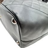 シャネル CHANEL カンボンライン トート ラージ A25169 12番台 ブラック シルバー金具 ラム/エナメル レディース トートバッグ