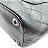シャネル CHANEL カンボンライン トート ラージ A25169 12番台 ブラック シルバー金具 ラム/エナメル レディース トートバッグ