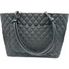 シャネル CHANEL カンボンライン トート ラージ A25169 14番台 ブラック ラム/エナメル レディース トートバッグ