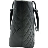 シャネル CHANEL カンボンライン トート ラージ A25169 14番台 ブラック ラム/エナメル レディース トートバッグ