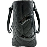 シャネル CHANEL カンボンライン トート ラージ A25169 14番台 ブラック ラム/エナメル レディース トートバッグ