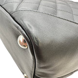 シャネル CHANEL カンボンライン トート ラージ A25169 14番台 ブラック ラム/エナメル レディース トートバッグ