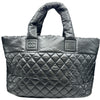 シャネル CHANEL コココクーントートGM A47107 18番台 ブラック シルバー金具 ナイロン レディース トートバッグ