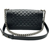 シャネル CHANEL ボーイシャネル25 A67086 29番台 ブラック シルバー金具 キャビア レディース ショルダーバッグ