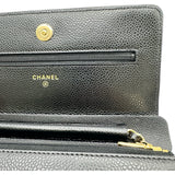 シャネル CHANEL マトラッセ チェーンウォレット AP0250 29番台 ブラック ゴールド金具 キャビア レディース ショルダーバッグ