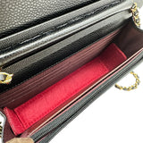 シャネル CHANEL マトラッセ チェーンウォレット AP0250 29番台 ブラック ゴールド金具 キャビア レディース ショルダーバッグ