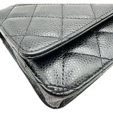 シャネル CHANEL マトラッセ チェーンウォレット AP0250 29番台 ブラック ゴールド金具 キャビア レディース ショルダーバッグ