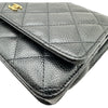 シャネル CHANEL マトラッセ チェーンウォレット AP0250 29番台 ブラック ゴールド金具 キャビア レディース ショルダーバッグ