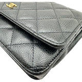 シャネル CHANEL マトラッセ チェーンウォレット AP0250 29番台 ブラック ゴールド金具 キャビア レディース ショルダーバッグ