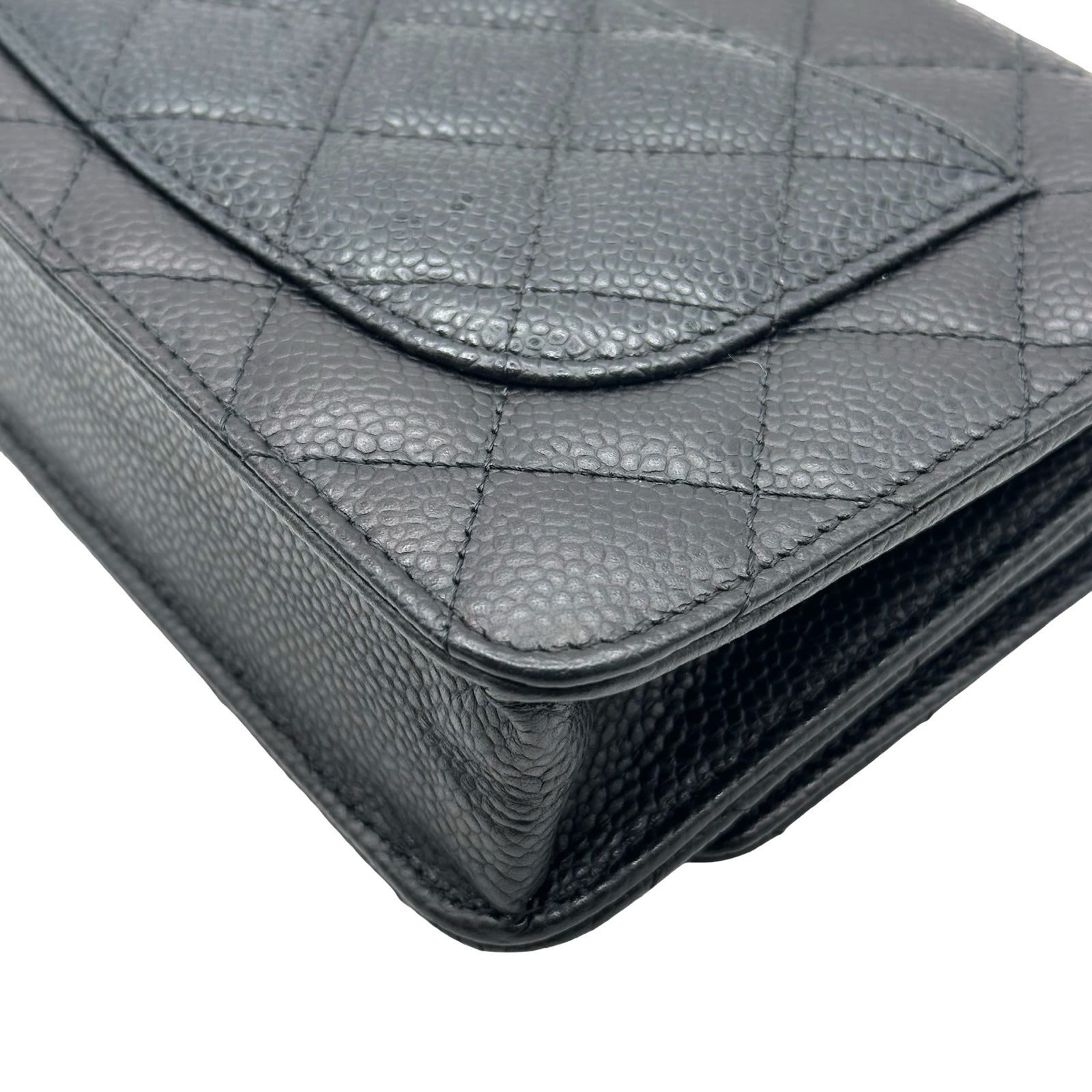 シャネル CHANEL マトラッセチェーンウォレット AP0250 28番台 ブラック ゴールド金具 キャビア レディース ショルダーバッグ CHANEL（シャネル） AP0250 ラムスキン マトラッセ クラシックチェーン