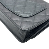 シャネル CHANEL マトラッセチェーンウォレット AP0250 28番台 ブラック ゴールド金具 キャビア レディース ショルダーバッグ