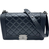 シャネル CHANEL ボーイシャネル28 A92193 19番台 ブラック シルバー金具 ラム レディース ショルダーバッグ
