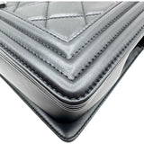 シャネル CHANEL ボーイシャネル28 A92193 19番台 ブラック シルバー金具 ラム レディース ショルダーバッグ