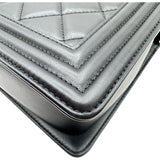 シャネル CHANEL ボーイシャネル28 A92193 19番台 ブラック シルバー金具 ラム レディース ショルダーバッグ