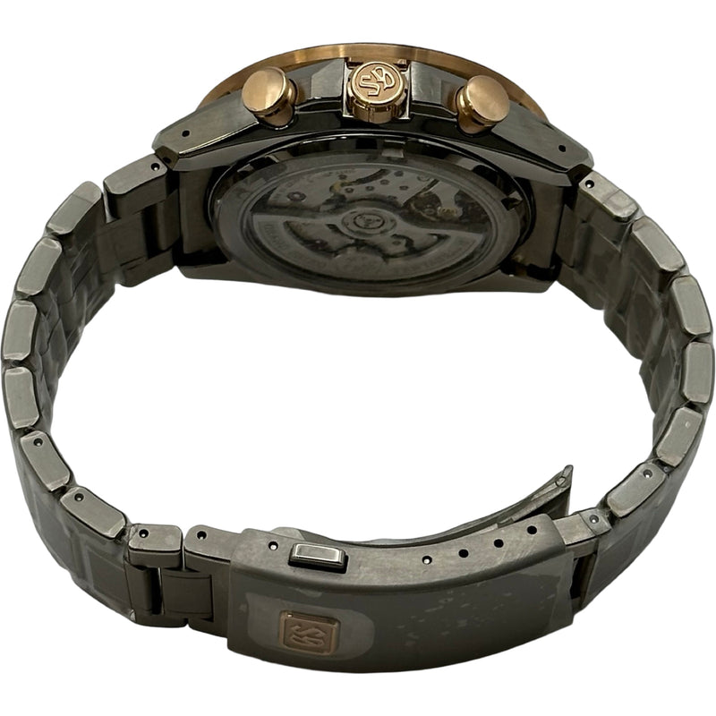 グランドセイコー Grand Seiko エボリューション9 コレクション テンタグラフ SLGC004(9SC5-00C0) ブラック チタン・ピンクゴールド 自動巻き メンズ 腕時計 グランドセイコー Grand Seiko エボリューション9 コレクション