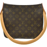 ルイ・ヴィトン LOUIS VUITTON ルーピングMM M51146 ブラウン モノグラム レディース ハンドバッグ