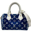 ルイ・ヴィトン LOUIS VUITTON スピーディ・バンドリエール20 M20751 ブルー/ホワイト モノグラム・ジャガード ベルベット レディース ハンドバッグ