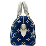 ルイ・ヴィトン LOUIS VUITTON スピーディ・バンドリエール20 M20751 ブルー/ホワイト モノグラム・ジャガード ベルベット レディース ハンドバッグ