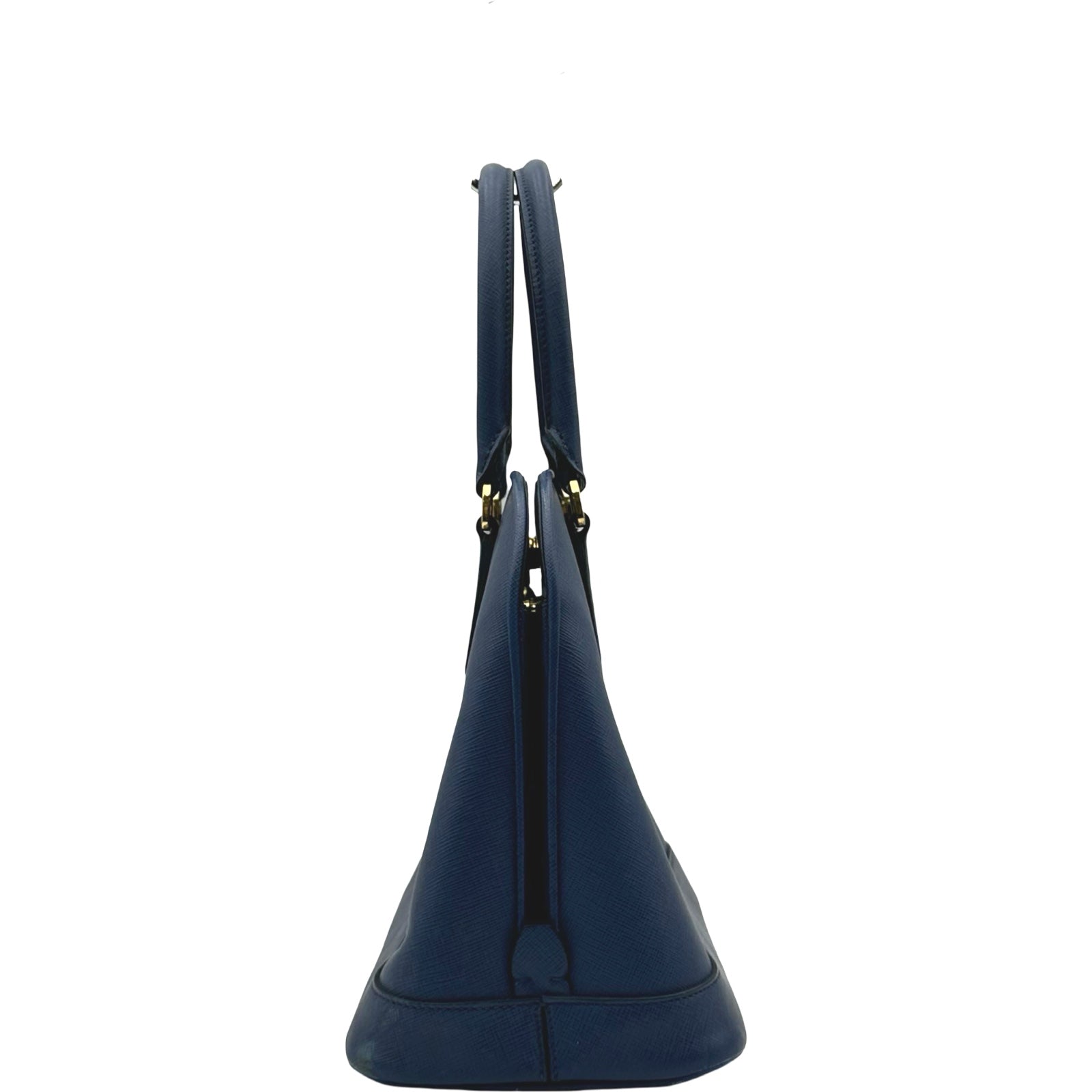 プラダ PRADA サフィアーノトートバッグ ネイビー サフィアーノレザー
