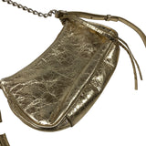 バレンシアガ BALENCIAGA ル カゴール 695814 ゴールド レザー スタッズ レディース ショルダーバッグ