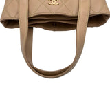 シャネル CHANEL ワイルドステッチ ハンドバッグ A18126 9番台 ベージュ レザー レディース トートバッグ