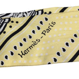 エルメス HERMES ツイリー Les Zebres イエロー シルク レディース スカーフ