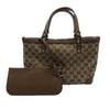 グッチ GUCCI GGキャンバストートバッグ 269878 ブラウン GGキャンバス/レザー レディース トートバッグ