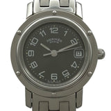 エルメス HERMES クリッパー CL4.210 ブラック ステンレススチール クオーツ レディース 腕時計