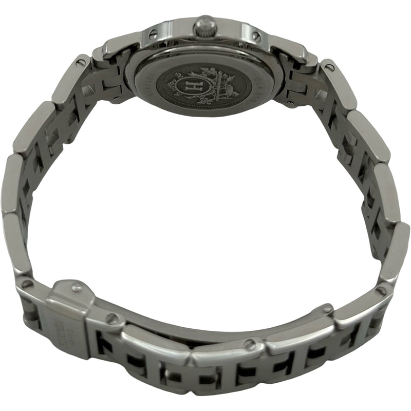 エルメス クリッパー CL4.210 QZ ブラック文字盤 レディース腕時計 エルメス HERMES クリッパー CL4.210 ブラック ステンレススチール
