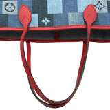 ルイ・ヴィトン LOUIS VUITTON ネヴァーフルMM M44981 ブルー スクエアパッチワーク レディース トートバッグ