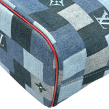 ルイ・ヴィトン LOUIS VUITTON ネヴァーフルMM M44981 ブルー スクエアパッチワーク レディース トートバッグ