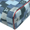 ルイ・ヴィトン LOUIS VUITTON ネヴァーフルMM M44981 ブルー スクエアパッチワーク レディース トートバッグ