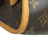 ルイ・ヴィトン LOUIS VUITTON ポパンクール・ロン M40008 ブラウン モノグラム レディース ショルダーバッグ