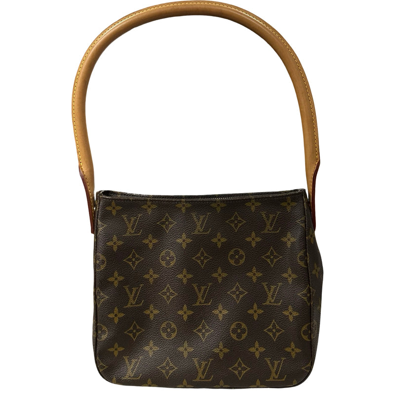 美品　ルイヴィトン　モノグラム　ルーピングmm ヴィンテージ ルイ・ヴィトン LOUIS VUITTON ルーピングMM M51146 ブラウン