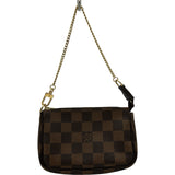 ルイ・ヴィトン LOUIS VUITTON ミニポシェット・アクセソワール N58009 ブラウン ダミエ レディース ポーチ
