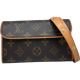 ルイ・ヴィトン LOUIS VUITTON ポシェット・フロランティーヌ M51855 ブラウン モノグラムキャンバス レディース ショルダーバッグ