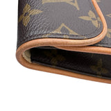 ルイ・ヴィトン LOUIS VUITTON ポシェット・フロランティーヌ M51855 ブラウン モノグラムキャンバス レディース ショルダーバッグ