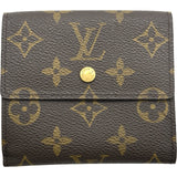 ルイ・ヴィトン LOUIS VUITTON ポルトモネ・ピエ・カルトクレディ M61652 ブラウン モノグラム レディース 三つ折り財布