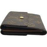 ルイ・ヴィトン LOUIS VUITTON ポルトモネ・ピエ・カルトクレディ M61652 ブラウン モノグラム レディース 三つ折り財布