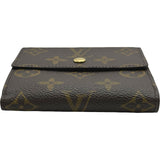 ルイ・ヴィトン LOUIS VUITTON ポルトモネ・ピエ・カルトクレディ M61652 ブラウン モノグラム レディース 三つ折り財布