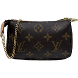ルイ・ヴィトン LOUIS VUITTON ミニ・ポシェット・アクセソワール M58009 ブラウン モノグラムキャンバス　 レディース ハンドバッグ