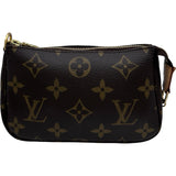 ルイ・ヴィトン LOUIS VUITTON ミニ・ポシェット・アクセソワール M58009 ブラウン モノグラムキャンバス　 レディース ハンドバッグ