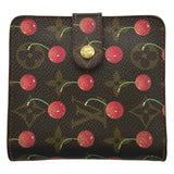 ルイ・ヴィトン LOUIS VUITTON コンパクトジップ M95005 ブラウン モノグラム/チェリー レディース 二つ折り財布