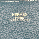 エルメス HERMES ドゥブルセンス45 ▢Q刻 コルヴェール/ターコイズ トリヨン メンズ トートバッグ