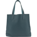エルメス HERMES ドゥブルセンス45 ▢Q刻 コルヴェール/ターコイズ トリヨン メンズ トートバッグ