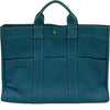 エルメス HERMES フールトゥMM □G刻 ブルージーン シルバー金具 トゴ ユニセックス トートバッグ