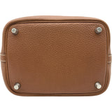 エルメス HERMES ピコタンロックPM エクラ Y刻 ゴールド/ナタ シルバー金具 トリヨン レディース ハンドバッグ