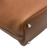 エルメス HERMES ピコタンロックPM エクラ Y刻 ゴールド/ナタ シルバー金具 トリヨン レディース ハンドバッグ
